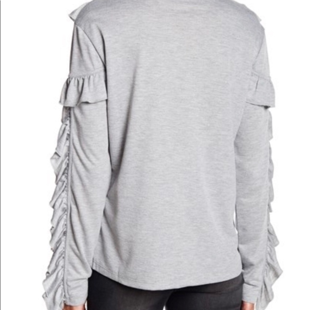 Romeo & Juliet Couture Ruffle Detail Sweater - Picture 2 of 2